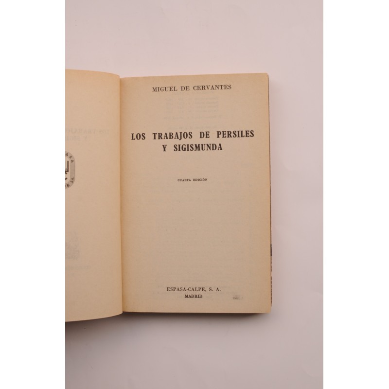 Los trabajos de Persiles y Sigismunda