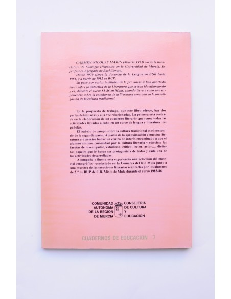 De la tradición oral a la enseñanza de la literatura