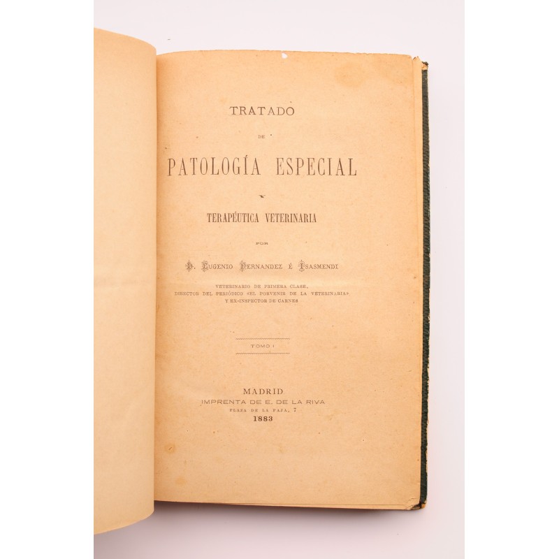 Tratado de patología especial. Terapéutica...