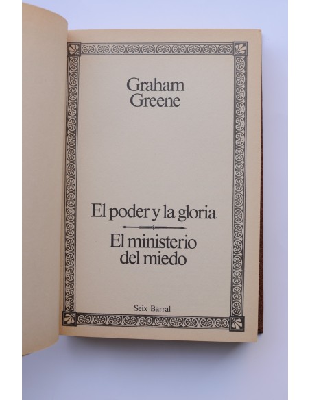 El poder y la gloria. El ministerio del miedo