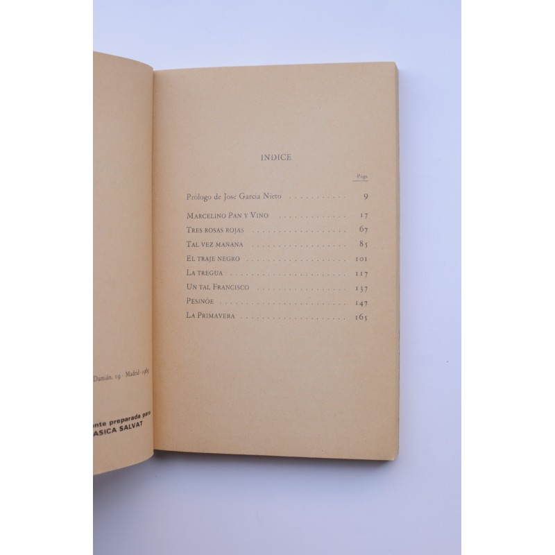 Marcelino Pan y Vino , y otras narraciones