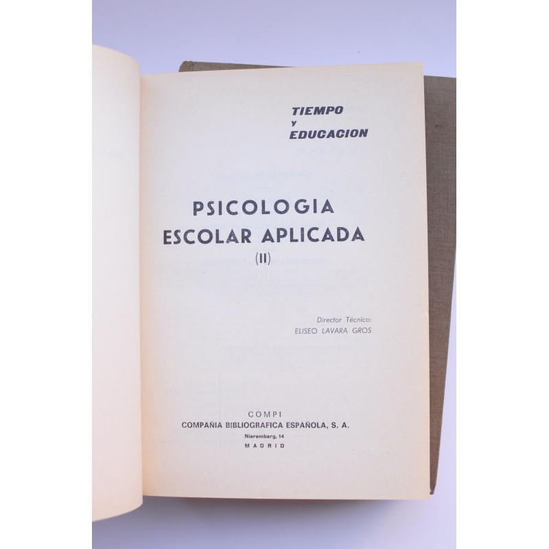 Psicología escolar aplicada
