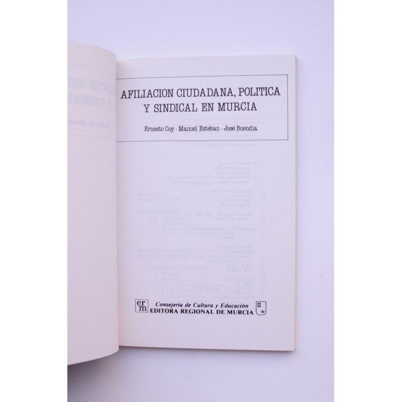 Afiliación ciudadana, política y sindical en...