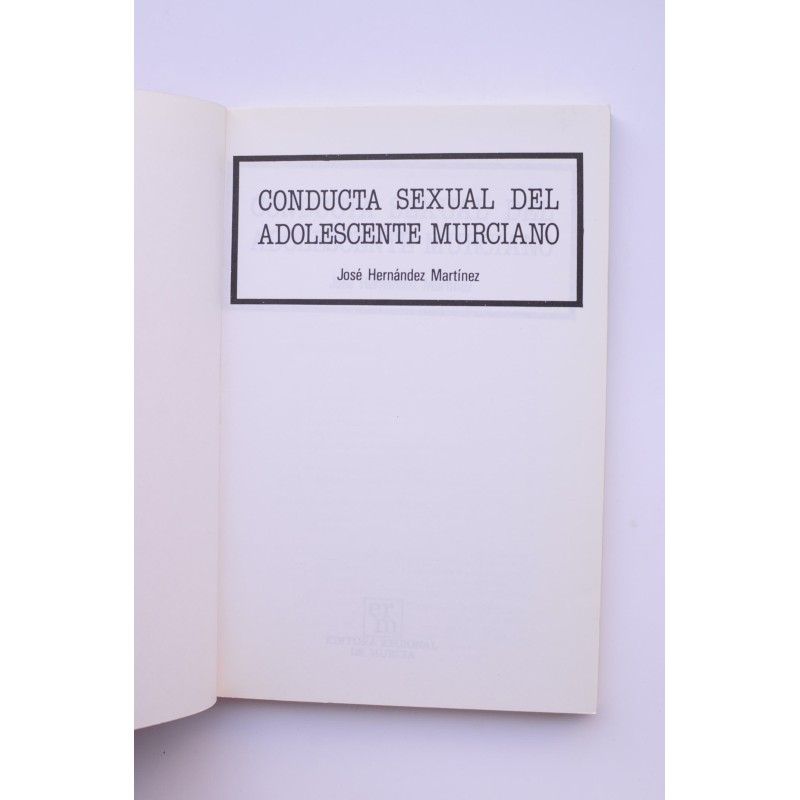 Conducta sexual del adolescente murciano