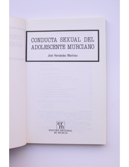 Conducta sexual del adolescente murciano