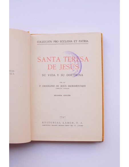 Santa Teresa de Jesús. Su vida y doctrina