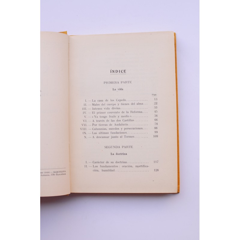 Santa Teresa de Jesús. Su vida y doctrina