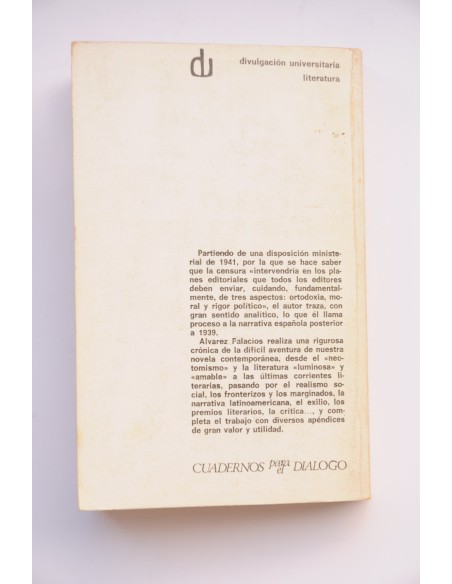 Novela y cultura española de postguerra