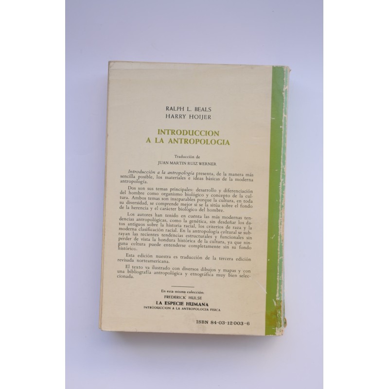 Introducción a la antropología