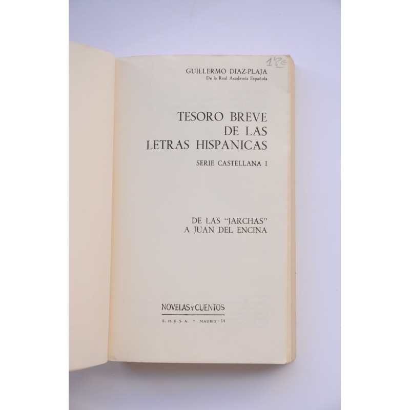 Tesoro breve de las letras hispánicas. Serie...