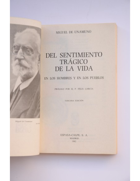 Del sentimiento trágico de la vida. En los hombres y en los pueblos