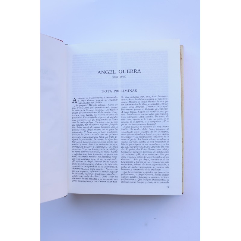 Benito Pérez Galdós. Novelas y Miscelanea