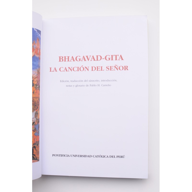 Bhagavad-Gita. La canción del señor