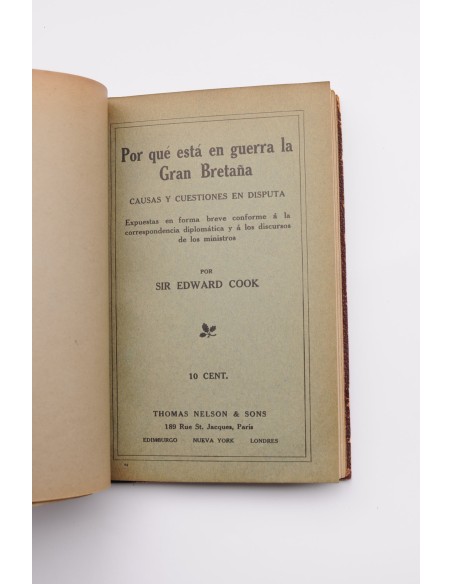 La guerra, sus causas y su significación y otros