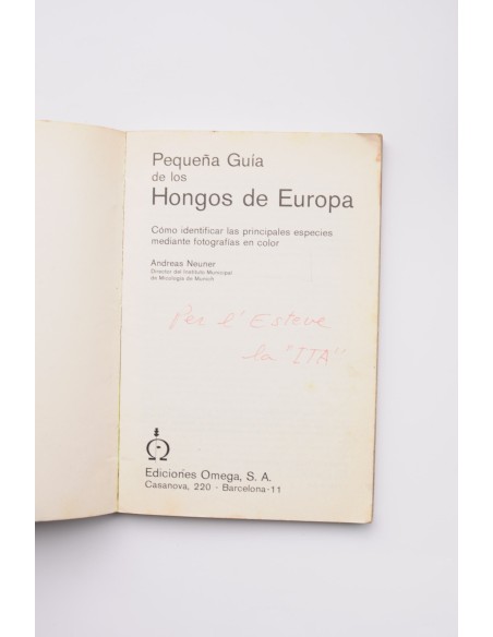 Pequeña guía de los hongos de Europa 