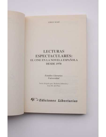 Lecturas espectaculares. El cine en la novela desde 1970