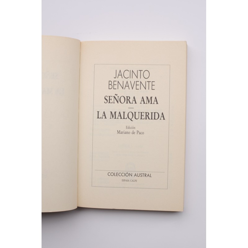 Señora ama, La Malquerida