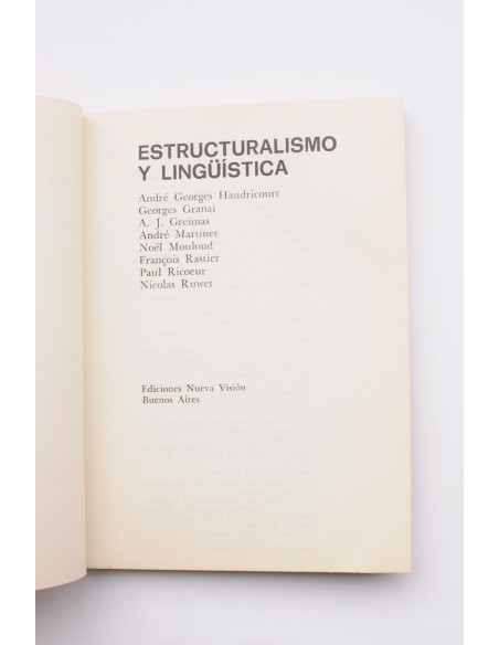 Estructuralismo y lingüística