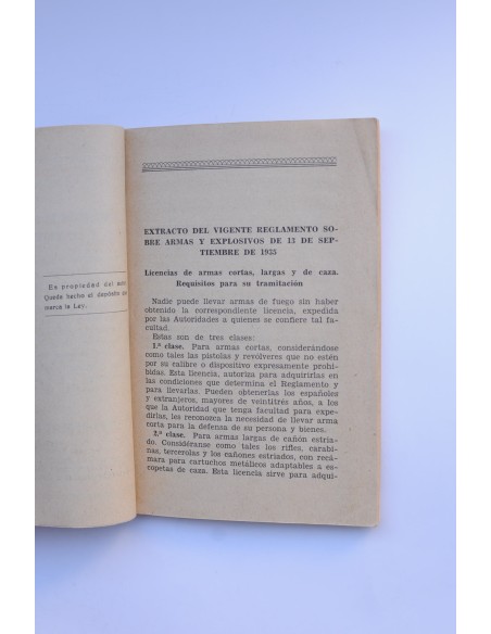 Manual de legislación de caza, pesca, armas y explosivos y decreto