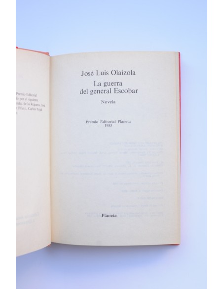 La guerra del general Escobar
