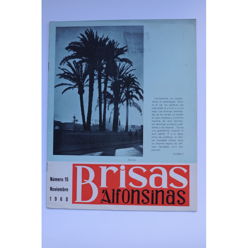 Brisas Alfonsinas, nº 15, noviembre 1960