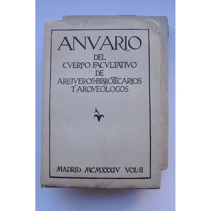 Anuario del cuerpo facultativo de archiveros,...