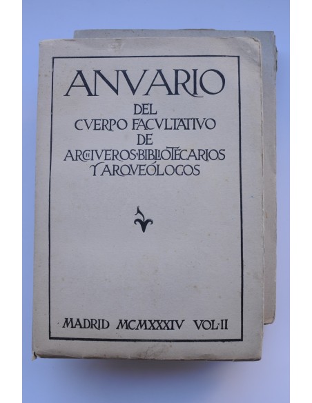 Anuario del cuerpo facultativo de archiveros, bibliotecarios y arqueólogos