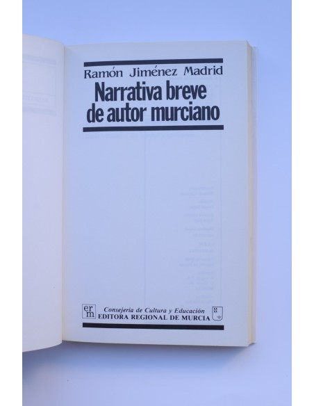Narrativa breve de autor murciano