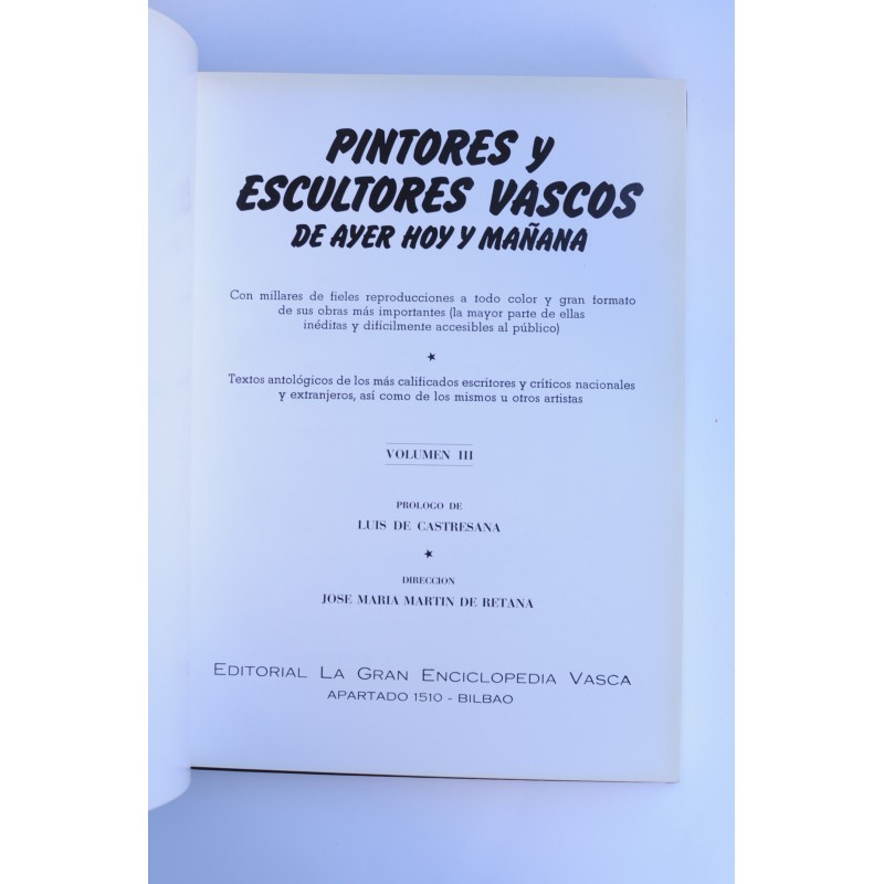 Pintores y escultores vascos de ayer, hoy y...