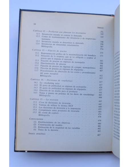 Economía de la empresa. Instrumentos analíticos para las decisiones empresariales