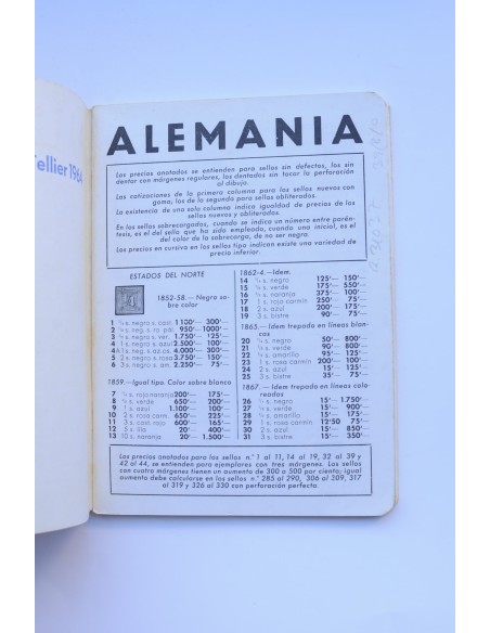 Catálogo ilustrado. Alemania, 1964