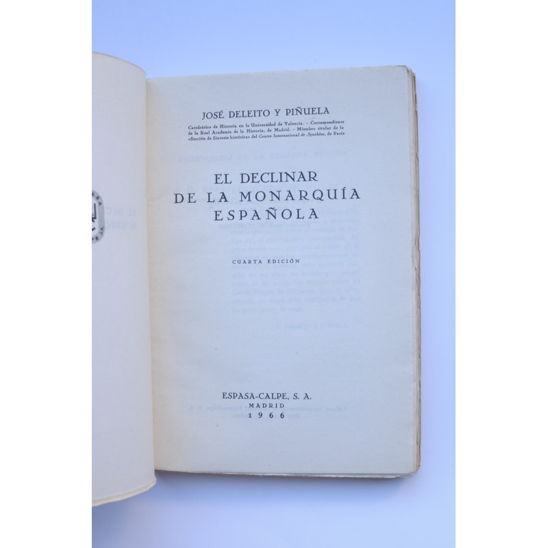 El declinar de la monarquía española