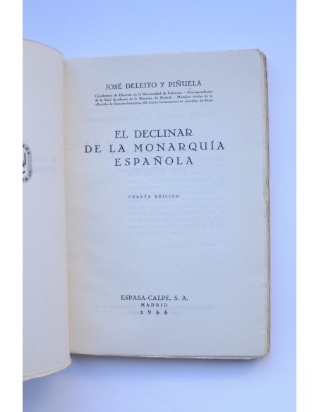 El declinar de la monarquía española