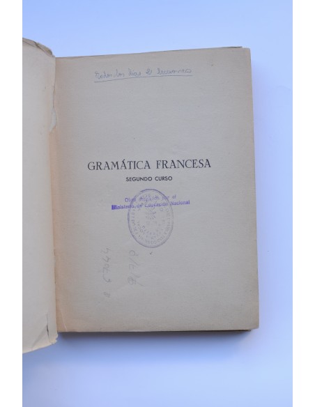 Gramática francesa. Segundo curso