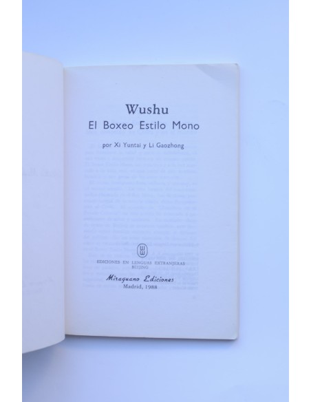 Wushu. Estilo mono