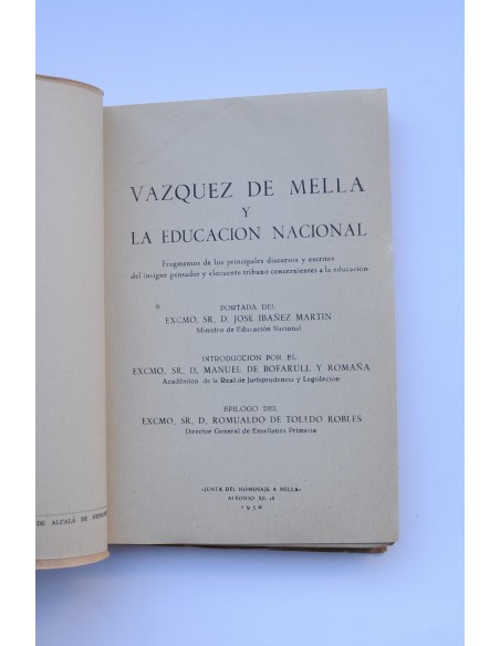 Vázquez de Mella y La educación nacional