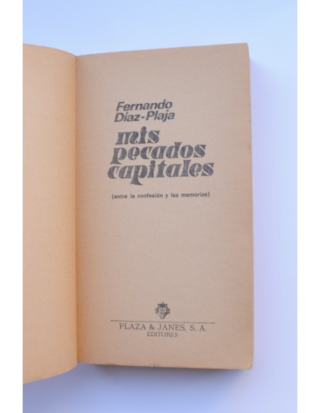 Mis pecados capitales : entre la confesión y la memoria
