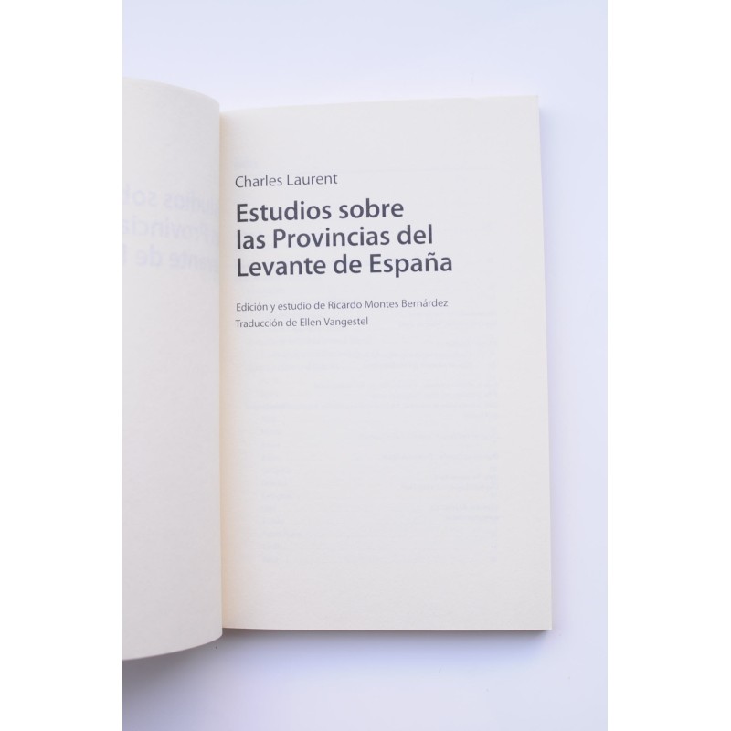 Estudios sobre las provincias del Levante de...