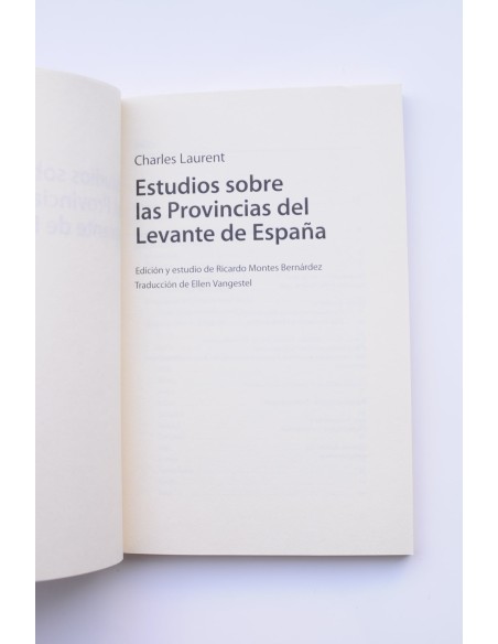 Estudios sobre las provincias del Levante de España