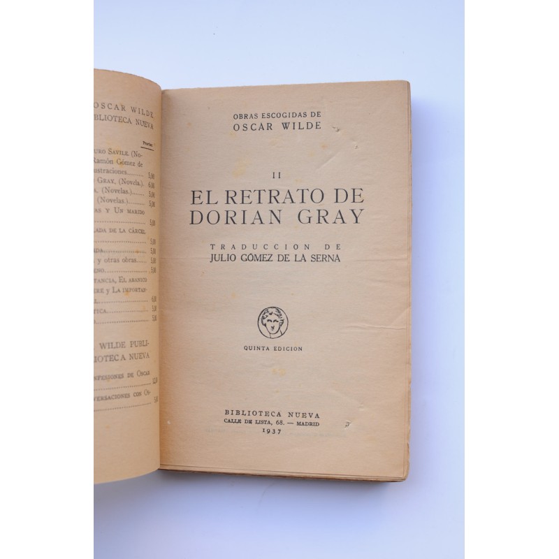 El retrato de Dorian Gray