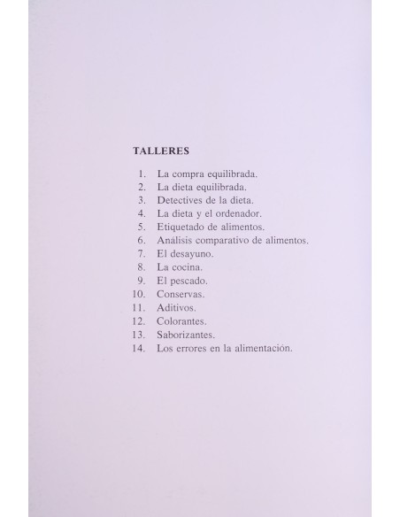 100 talleres de educación del consumo en la escuela