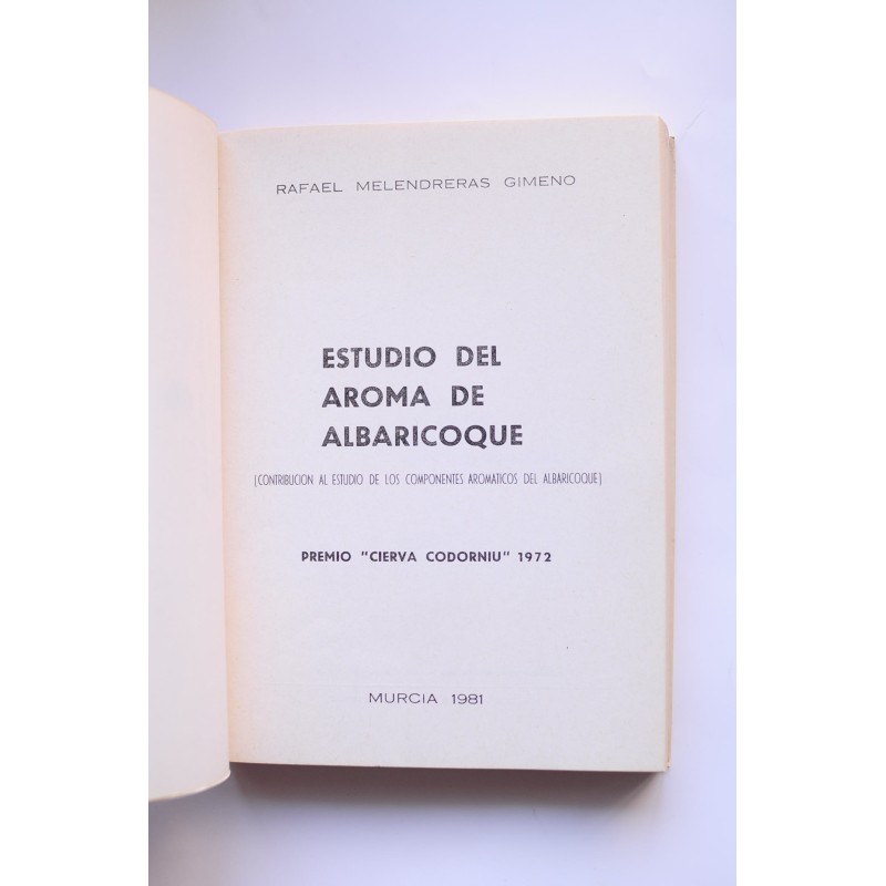 Estudio del aroma del albaricoque