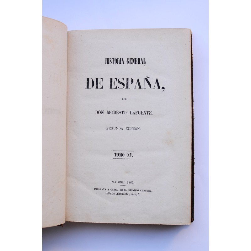 Historia General de España. Tomo XV