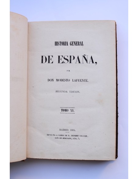 Historia General de España. Tomo XV