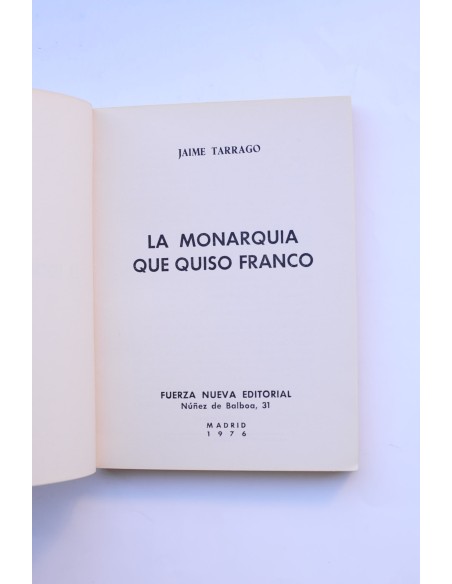 La monarquía que quiso Franco