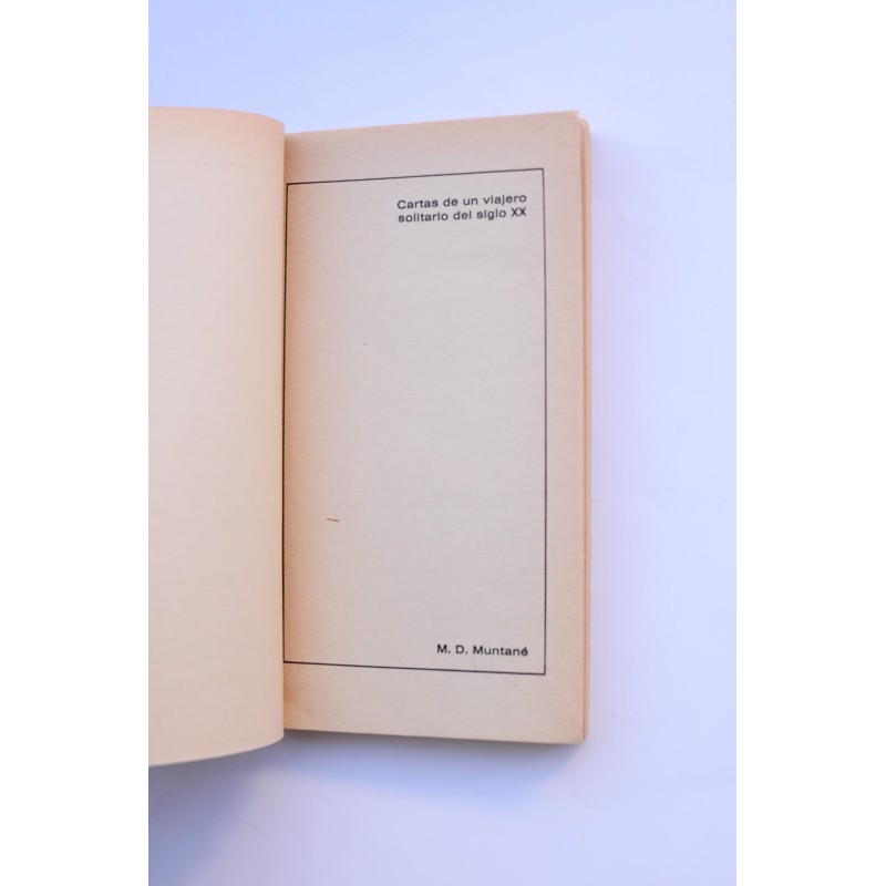 Cartas de un viajero solitario del siglo XX
