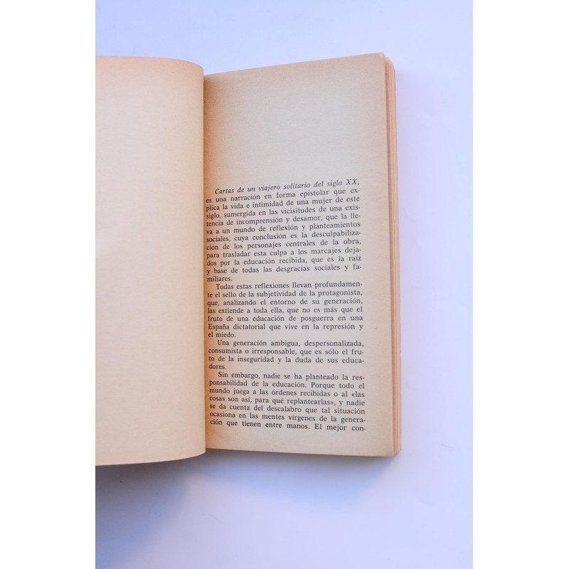 Cartas de un viajero solitario del siglo XX
