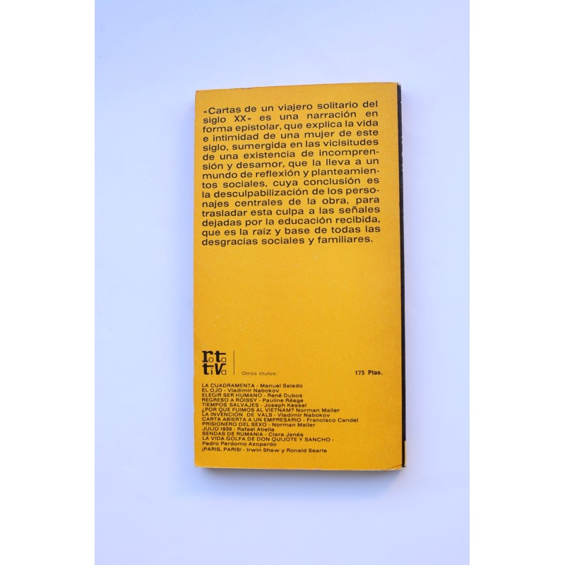 Cartas de un viajero solitario del siglo XX
