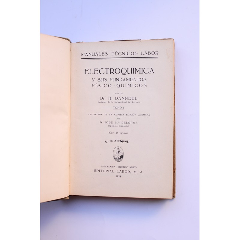 Electroquímica y sus fundamentos físico -...