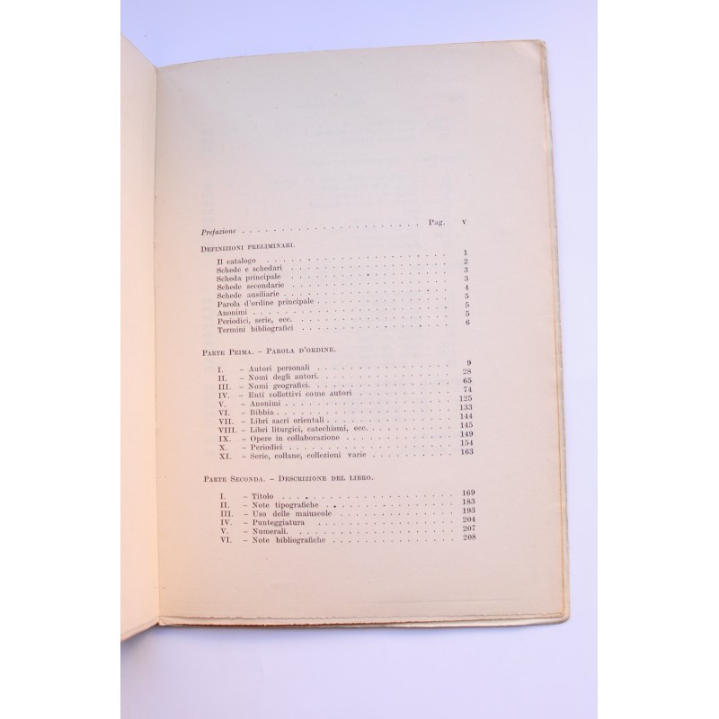 Norme per il Catalogo degli Stampati